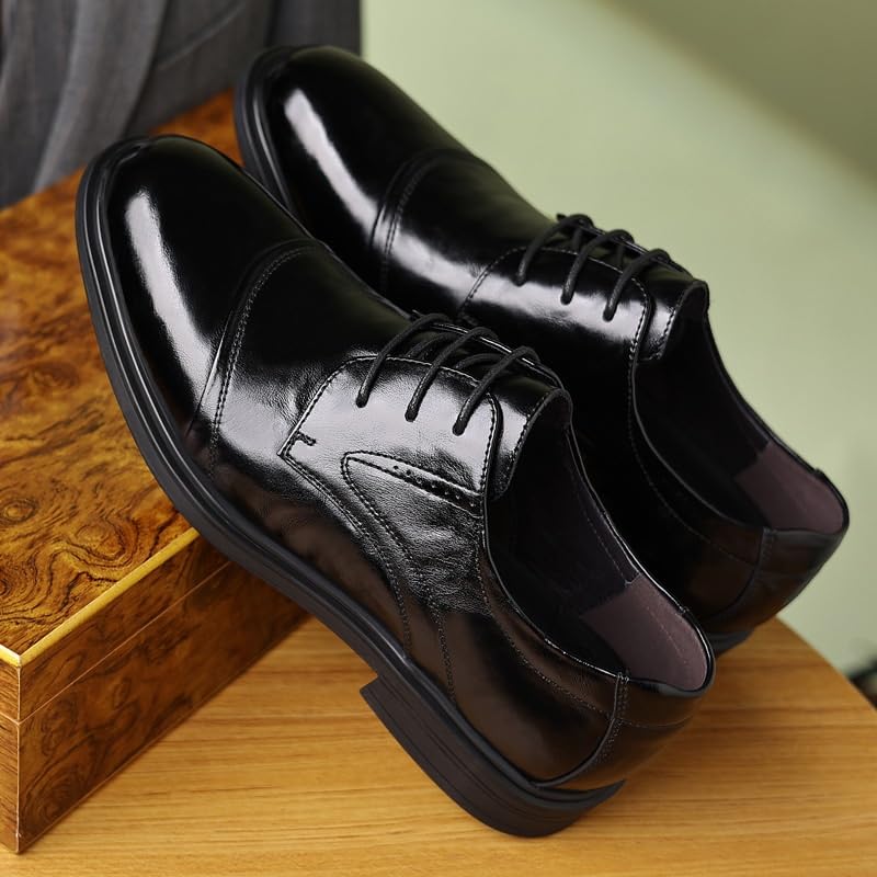 Men's Genuine Leather Hand Stitched Dress Oxfords Casual Work Office Comfortable Business Shoes for Wedding Evening Uniform Party Office Dress Shoes3