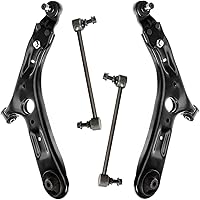 Vista 264 de Detroit Axle - 4 brazos de control de extremo delantero para Nissan Frontier Xterra 2000-2004 Brazos de control inferior y superior con rótulas