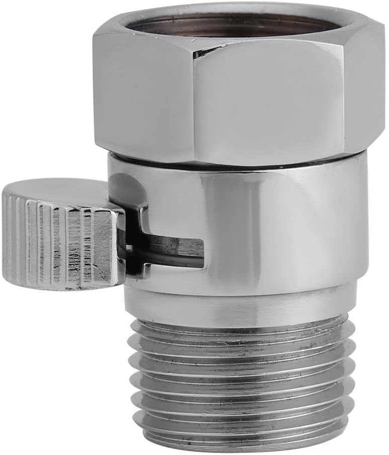 Shower Brass Shut Off Valve, 1/2" Contol Water Saver Valve with Metal Handle For Handheld Shower
