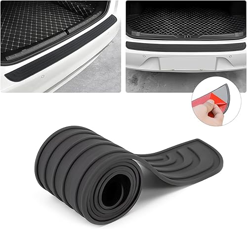 Vista 96 de Protector de parachoques trasero de automóvil, protector de goma antiarañazos para puerta de maletero de entrada, tira de protección antideslizante