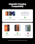 INIU for MagSafe Slimmest Power Bank, Original Qi2 Certified Wireless Fast Charging, 10000mAh 45W Portable Charger with USB C Cable & Stand, Flight Safe Magnetic Battery Pack for iPhone 17-12 Series