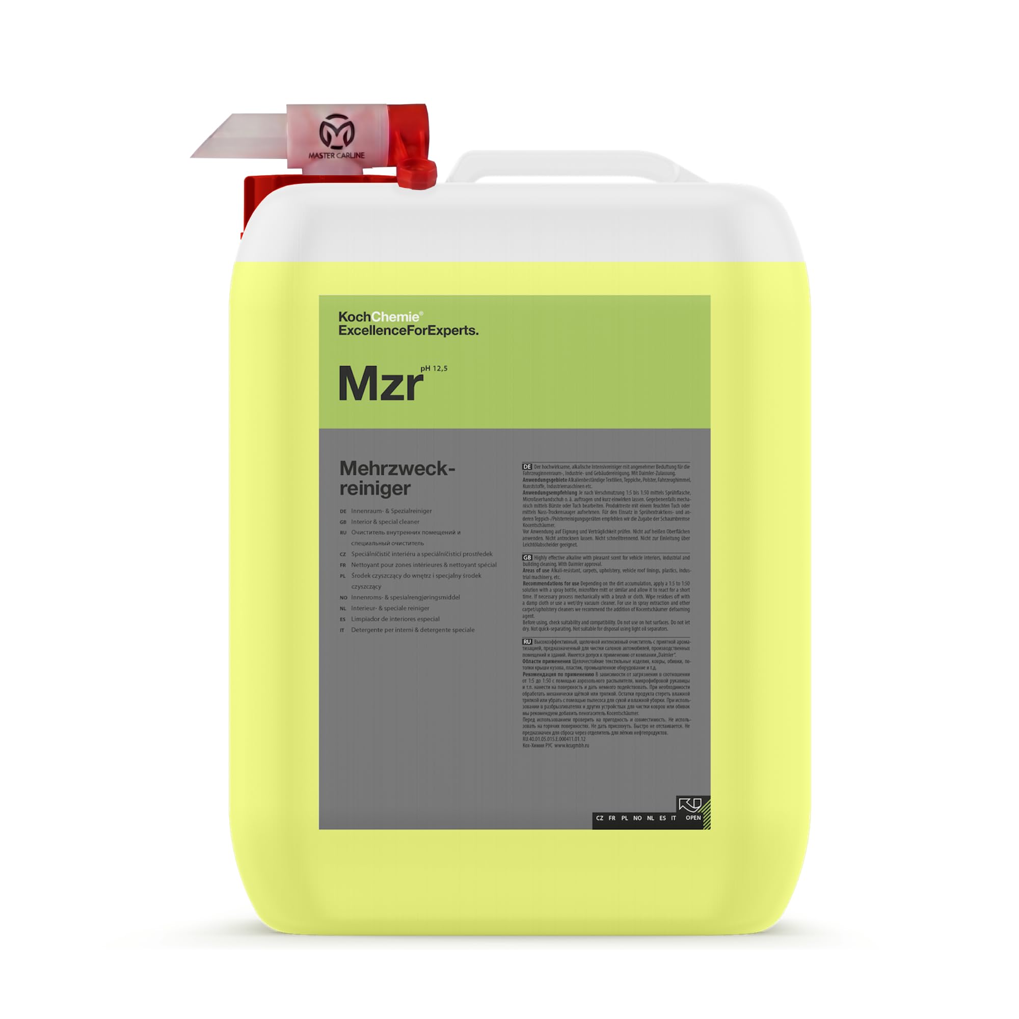 Innenreiniger Set (Mehrzweckreiniger MZR von Koch Chemie, 10 Liter)