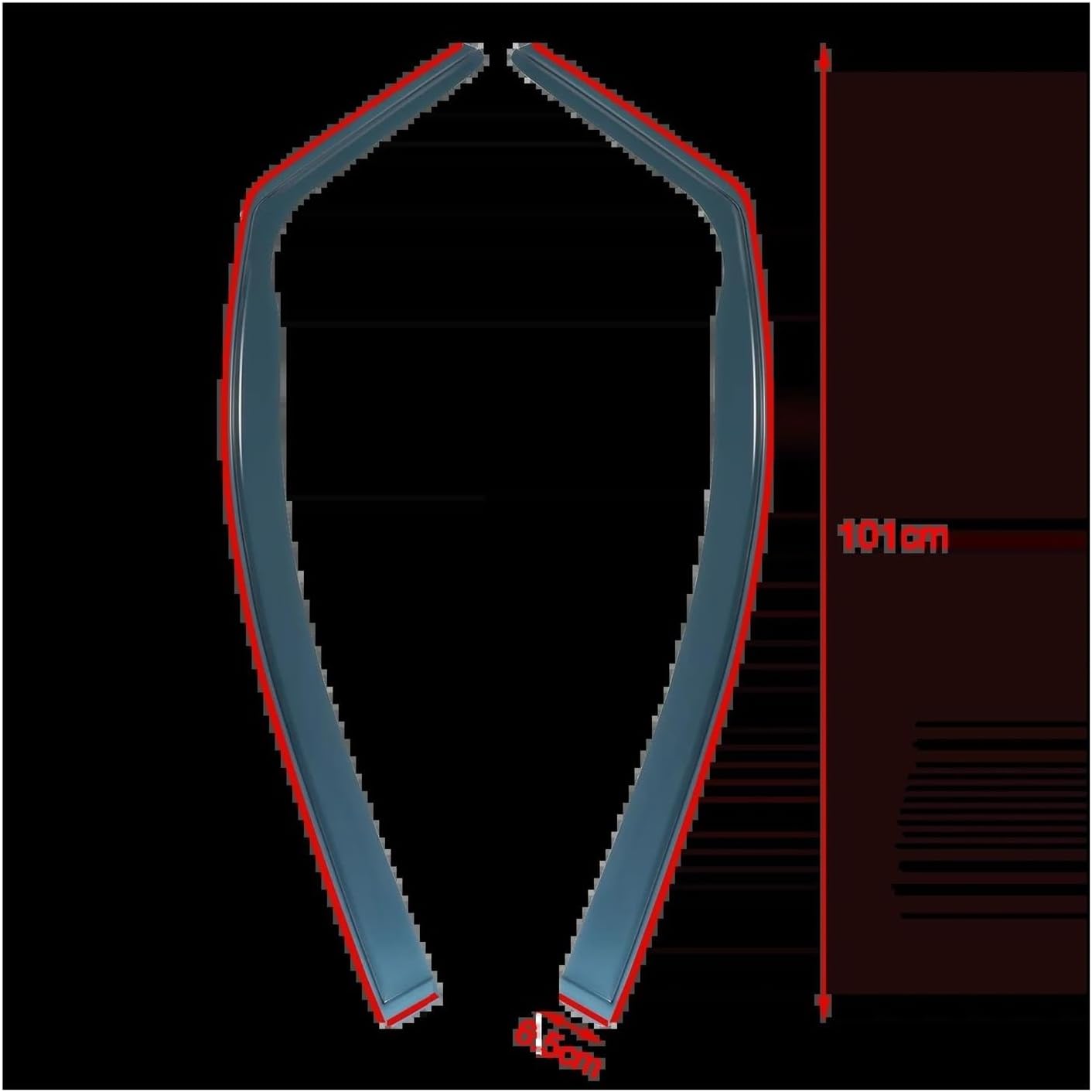Wind Deflectors Wind Rain Deflectors & Clips for VW for Caddy MK3 2-Door 2004 2005 2006 2007 2008 2009 2010 2011 2012 2013 2014 2015