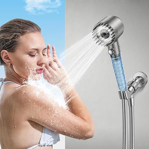 Miniatura 6 de Filtro de ducha para cabezal de ducha de mano, paquete de 6 filtros de 18 etapas para agua dura, elimina el cloro y sustancias nocivas, solo apto