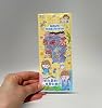 Sevimli Çiçek Temalı Dekoratif Sticker Seti, 10 Adet Yapışkanlı Etiket, Cetvel Hediyeli, Kawaii Tarz