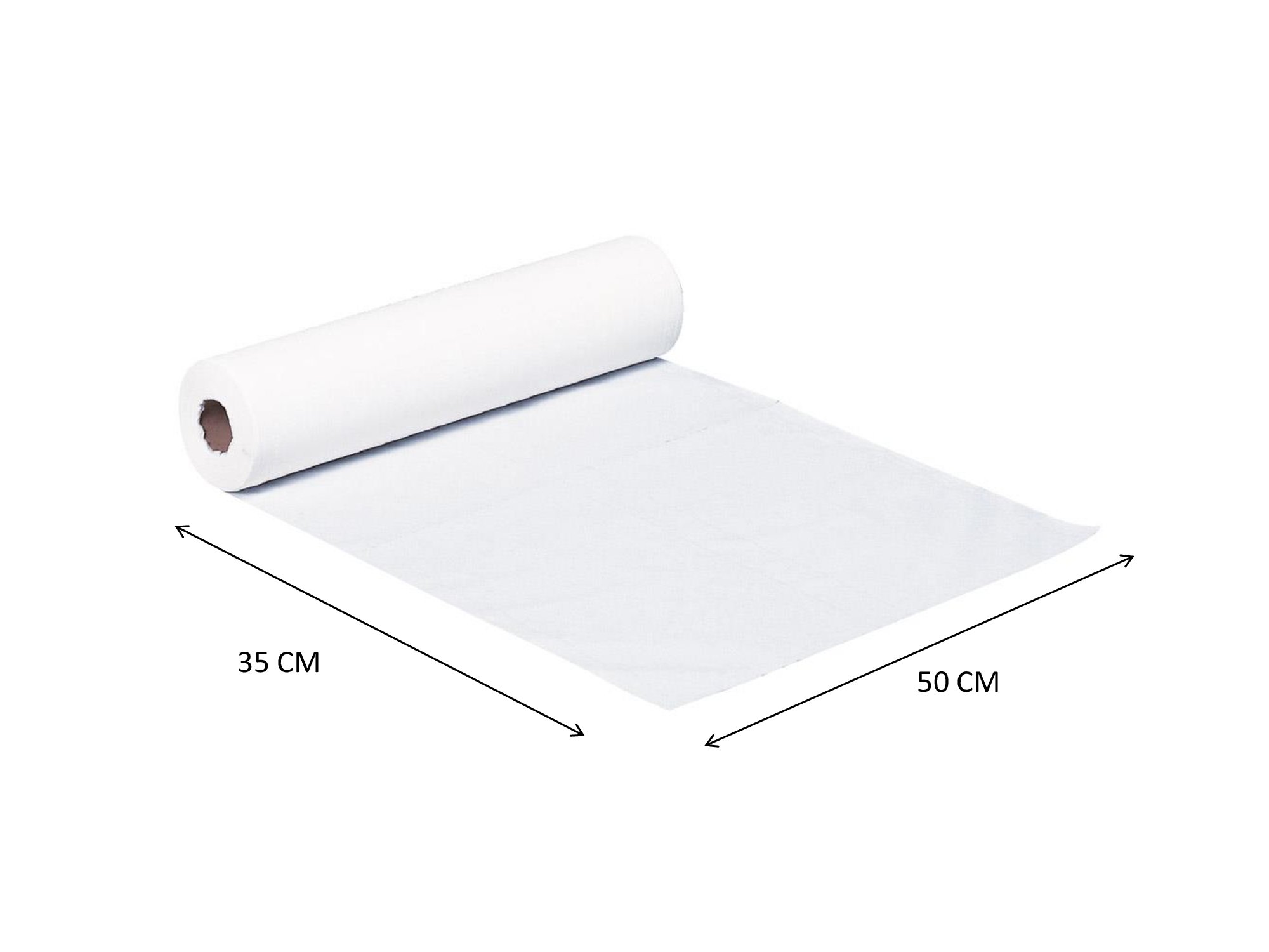 LCH – Draps d’Examen – Résistants – Absorption Optimale – Pré-Découpés tous les 35 cm – Largeur 50 cm – Livraison par Rouleaux de 12