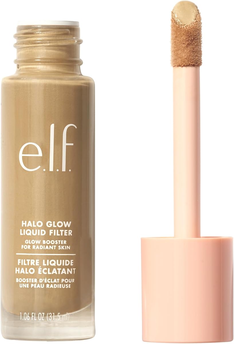 duende. Filtro líquido Halo Glow, 3,5 mediano | Potenciador de tez para una apariencia brillante y suave, enriquecido con ácido hialurónico, vegano y libre de crueldad animal
