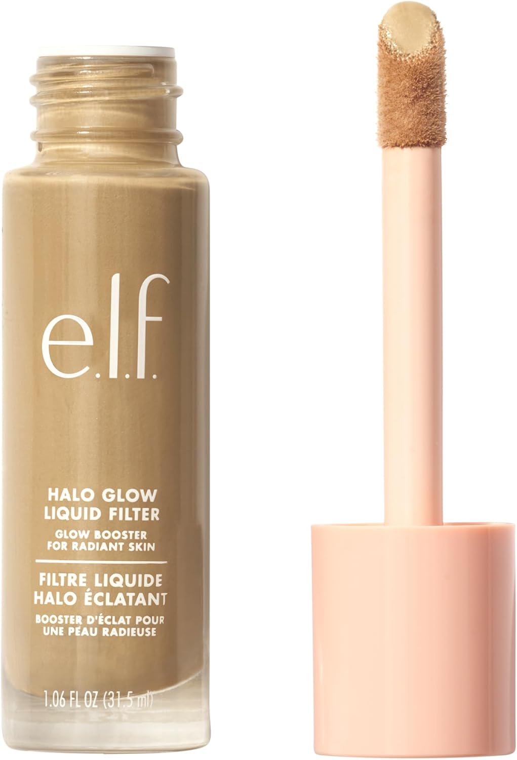 e.l.f. Halo Glow Vloeibaar filter, teint-booster voor een stralend, zacht gefocust blik, met hyaluronzuur, veganistisch en dierproefvrij, 3,5 medium, 31,5 ml e.l.f. Halo Glow Vloeibaar filter, teint-booster voor een stralend, zacht gefocust blik, met hyaluronzuur, veganistisch en dierproefvrij, 3,5 medium, 31,5 ml