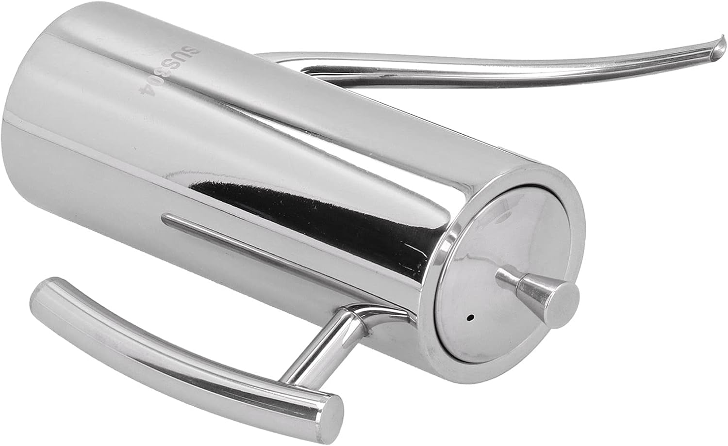 GOWENIC 304 Stainless Steel Oil Pot, Non Drip Leakproof Oil Can Dispenser Bottle, 500ml Dispenser for Kitchen Use Cooking Baking (700ml)