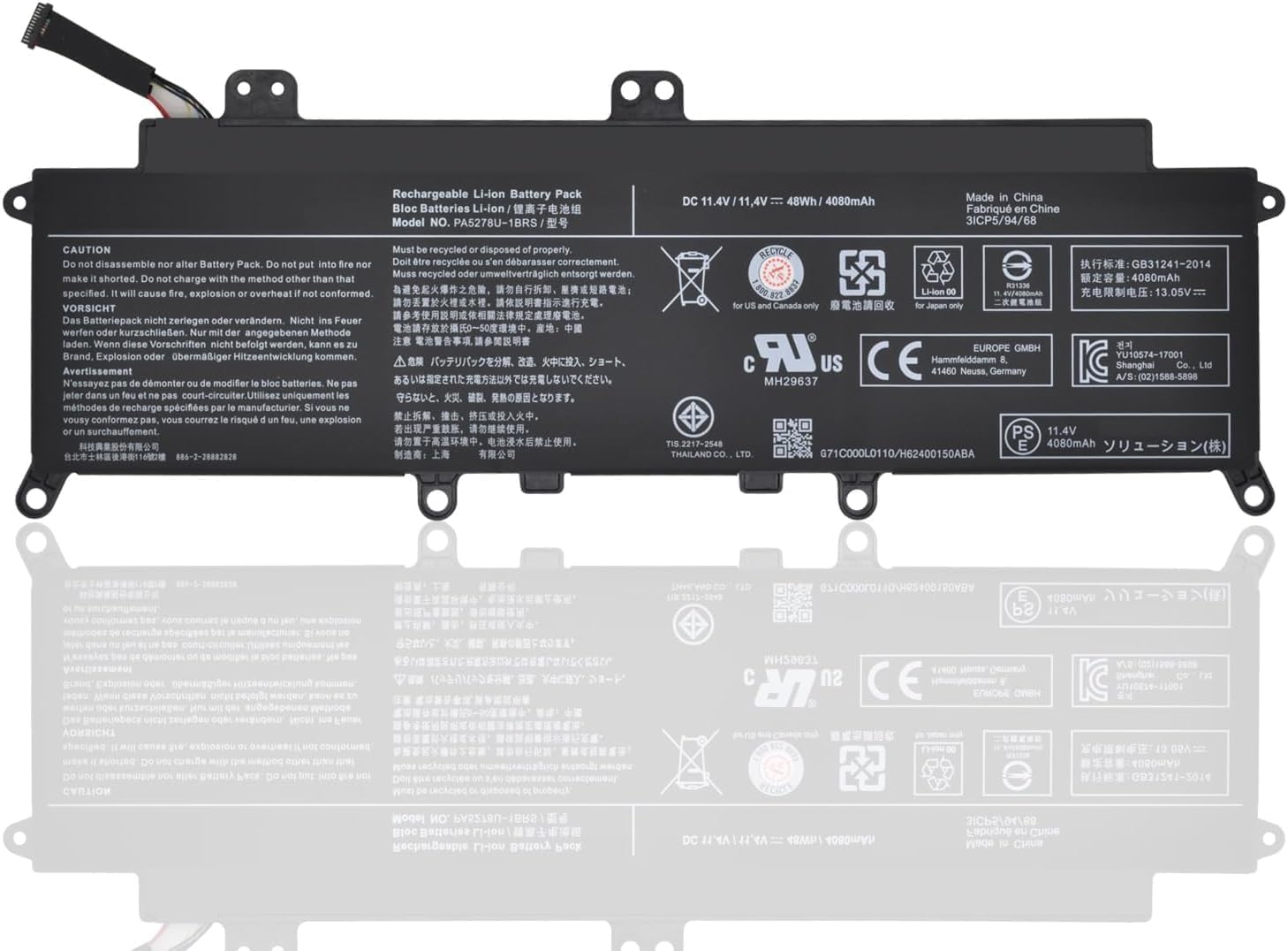 WeFly PA5278U-1BRS Laptop Battery Compatible for Toshiba Tecra X40-D X40-E X40-F Portege X30-D X30-E X30-F Dynabook X40-G X30-D-11U X30-D-161 X30-D-162 X30-E-11U X30-E-11U 300-E-1 2W X30-E-12N (B0CW9FZJ8R) Amazon Price History, Amazon Price Tracker