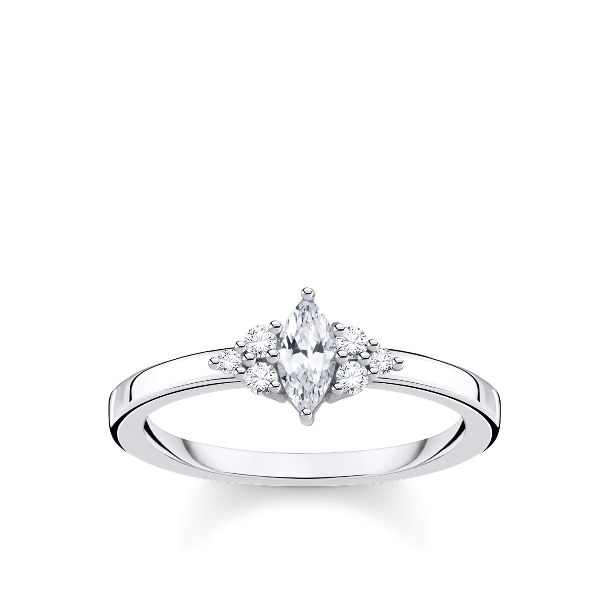 THOMAS SABO Vintage White Stone Ring 925 Sterling Silver TR2325