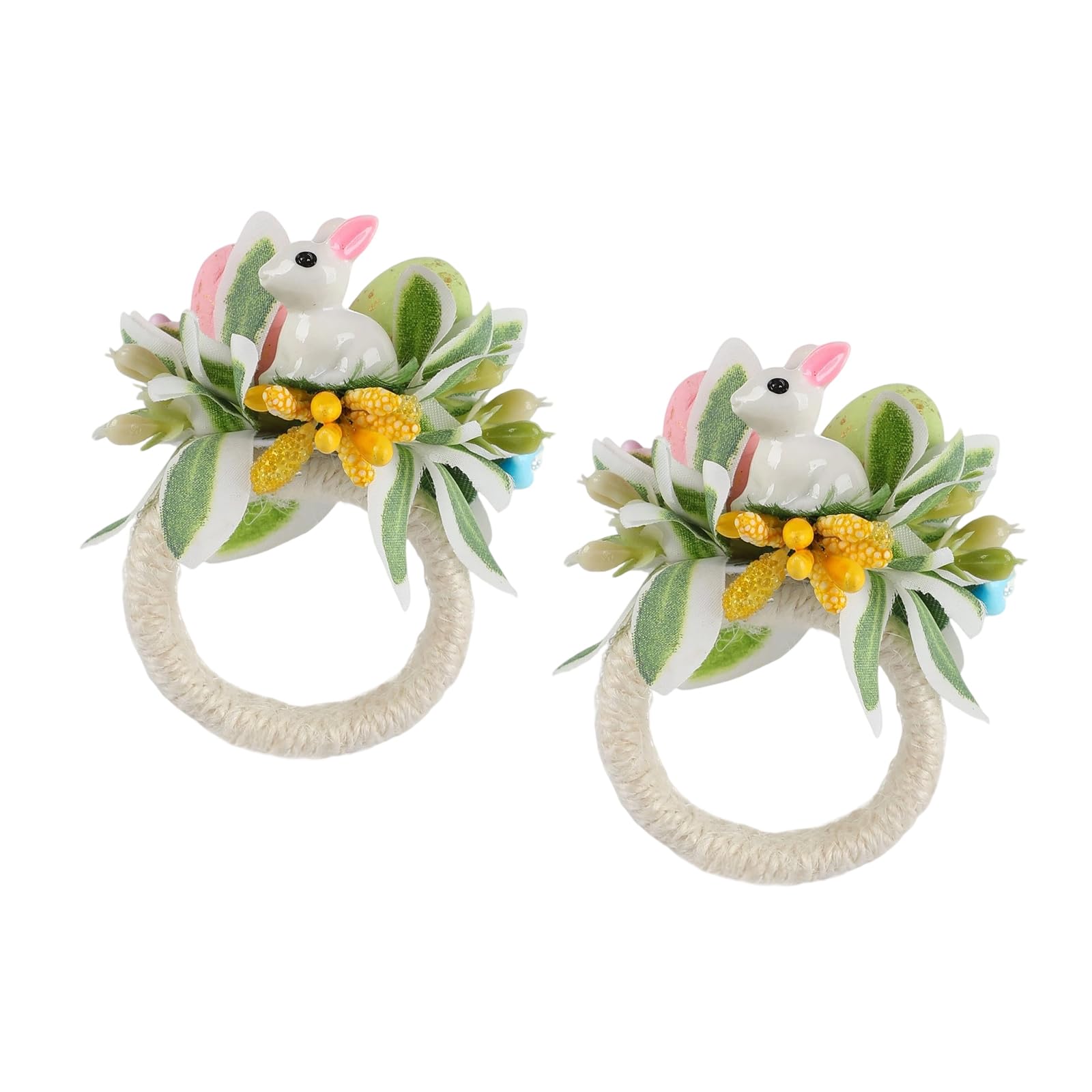 Osniyaw A Set Of 2 User-Friendly Resin Napkin Rings, Rabbits, Resin Napkin Holders Nd Ccessories That Dd Charm To Ny Table