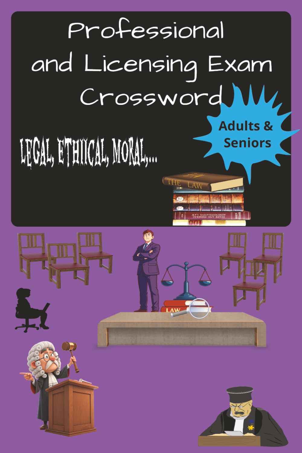 6x9, 120 pages, Professional Responsibility and Licensing Exam crossword puzzle: Great for adults and seniors