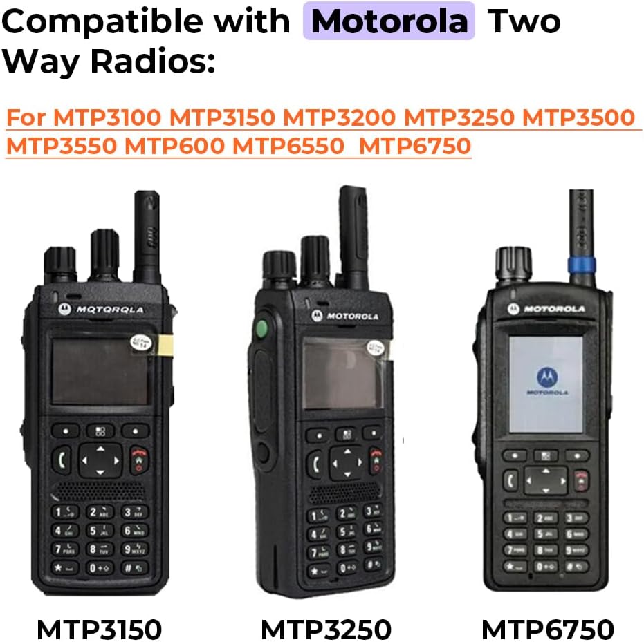 3.8V 3400mAh PMNN4522A IMPRES 2 Li-ion Battery for Motorola MTP3100 MTP3200 MTP3250 MTP6000 MTP6650 MTP6750 Two-Way Radio with Belt Clip