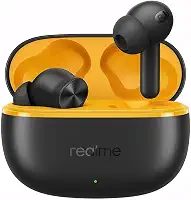 realme Fones de ouvido intra-auriculares Buds T200 Lite Bluetooth, 4 microfones, AI ENC para chamadas, reprodu��o total de 48 horas com carregamento r�pido e TWS para jogos de baixa lat�ncia, Google