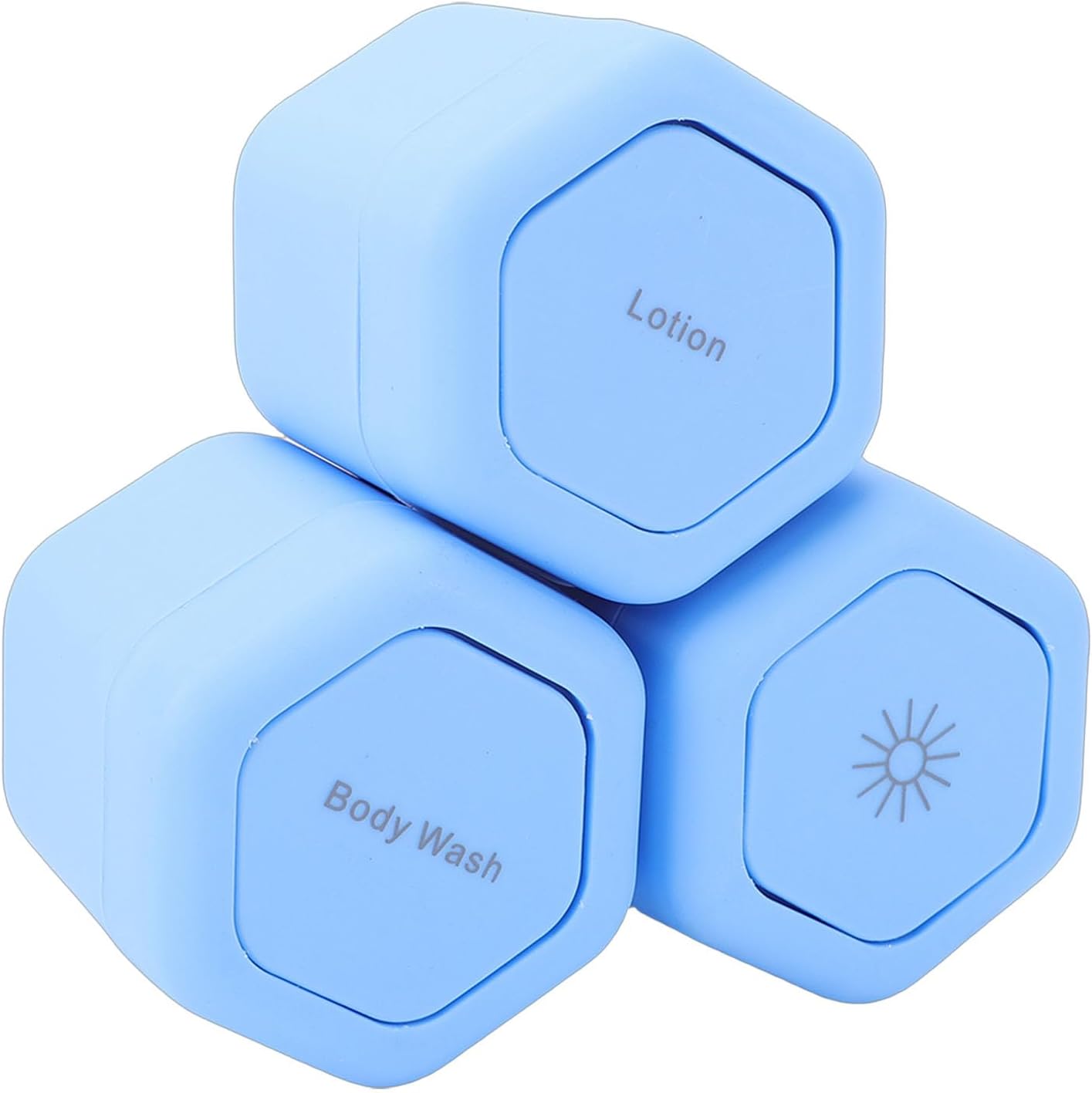 Magnetic Travel Containers Toiletry Cream Jars Capsule Set Hard Shell with Lids magnetic travel containers magnet skincare container hexagonal capsules toiletries toiletry
