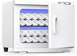 23L Hot Towel Warmer for Spa, Large 2-in-1 Spa Towel Warmers for Facials Esthetician, Towel Warmer Cabinet Towel Heater for Barber, Salon(White)