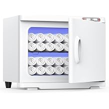 23L Hot Towel Warmer for Spa, Large 2-in-1 Spa Towel Warmers for Facials Esthetician, Towel Warmer Cabinet Towel Heater for Barber, SalonWhite