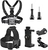 Chest Mount Harness Strap, Adjustable Action Camera Chest Strap Harness Mount | Stable Body Cell Phone Stand Accessory for Riding, Swimming, Outdoor