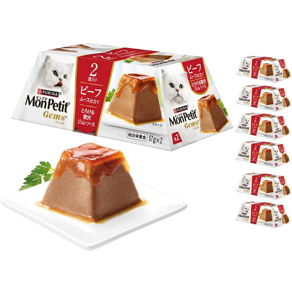 モンプチ ジェムズ ビーフ 6箱（72個/144食) Amazon.co.jp: モンプチ ジェムズ キャットフード 総合栄養食 ビーフ