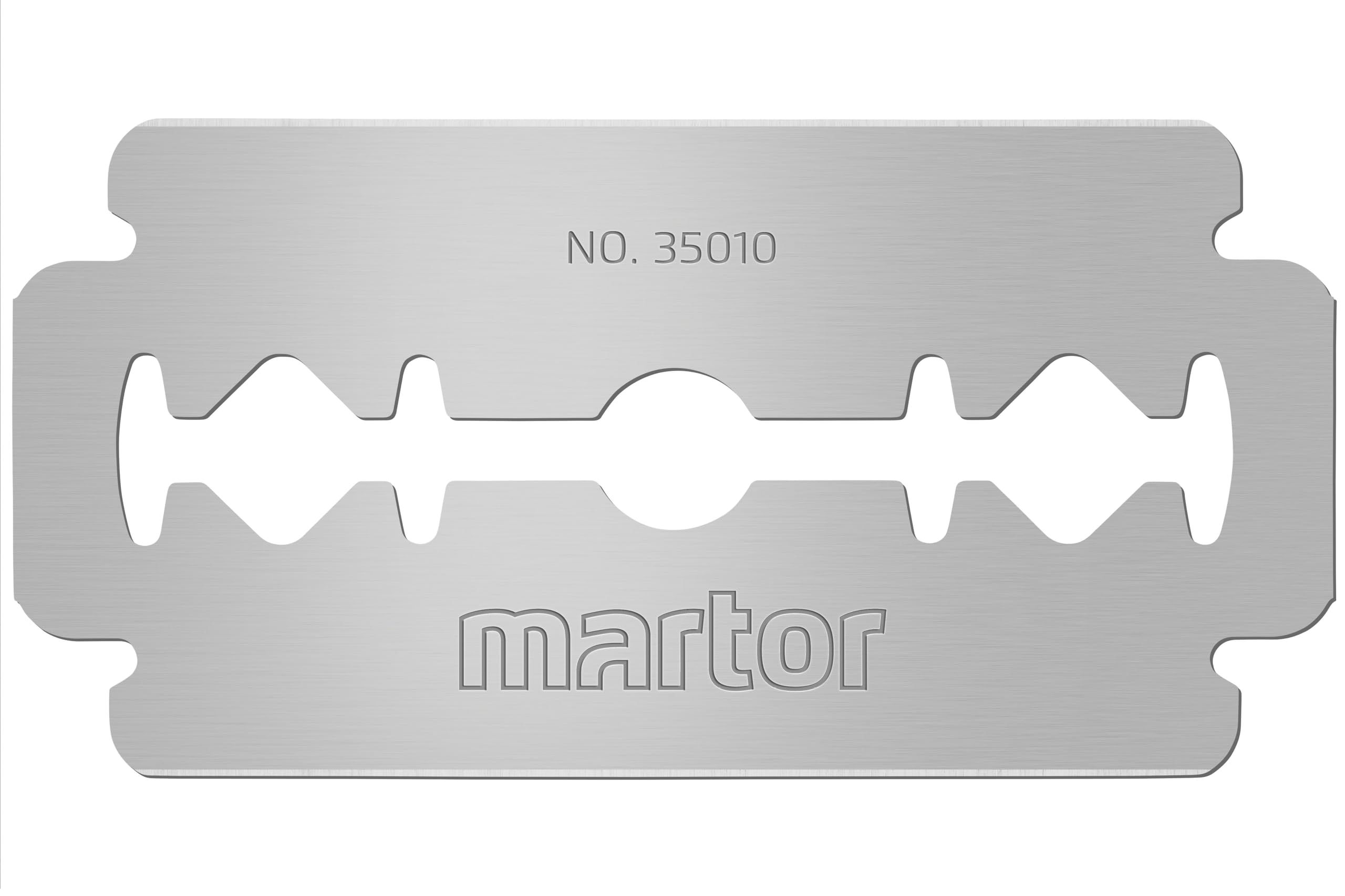 MARTOR 700 x hoja industrial, hojas de recambio Cúter, Cuchillo de seguridad, 22 mm, afilado, en dispensador, 2 veces utilizable, no. 35010 | Doble bisel, afilado bilateral, en dispensador de seguridad, cúter y cuchillo de seguridad, almacén y logística,