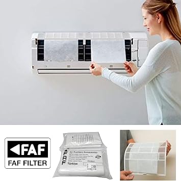 Faf Fresh Air Filter Tüm Klimalar İçin Uyumlu Elekrostatik Gümüş İyonlu Klima Filtresi 10 Adet