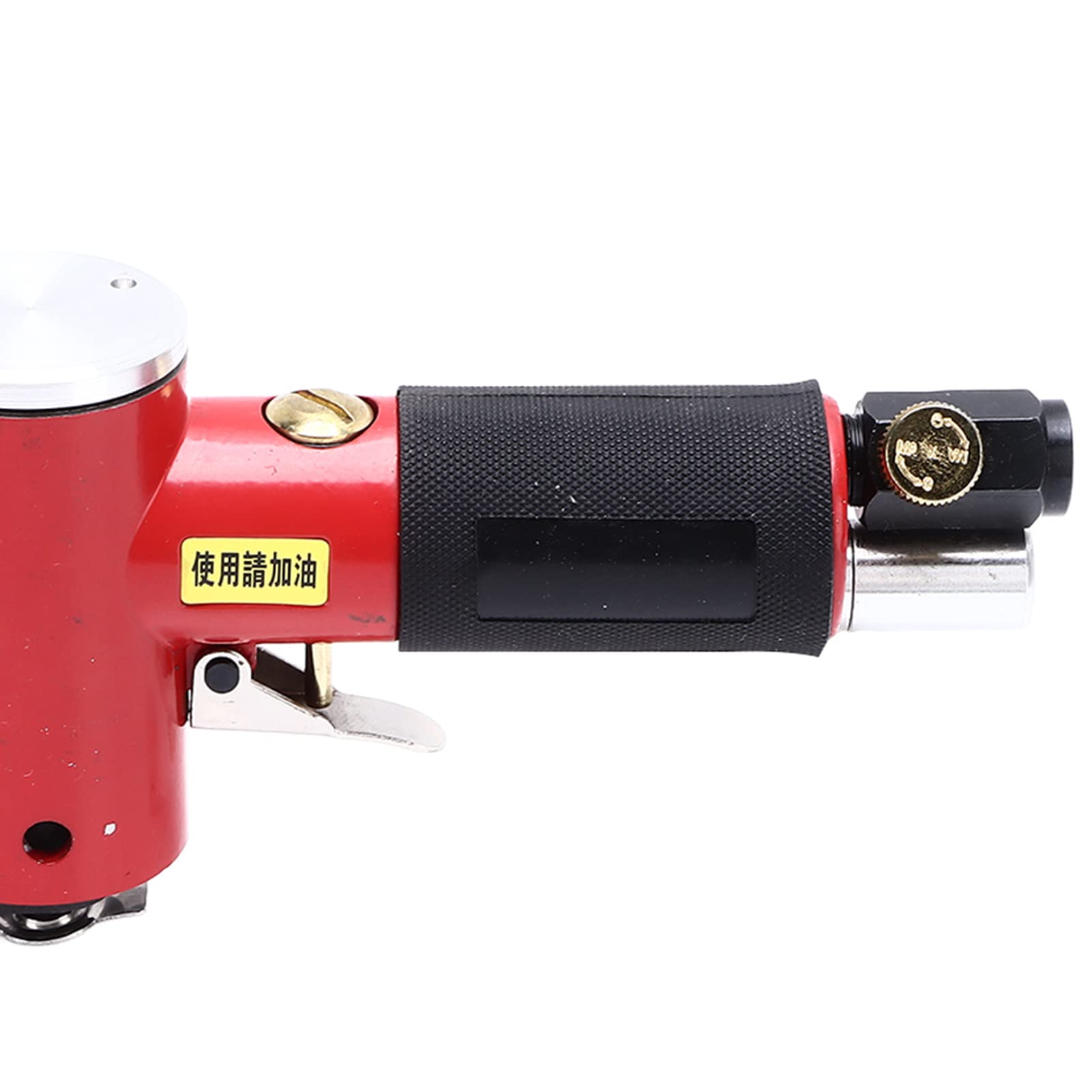 Pulidora neumática KP-6903, mini lijadora‑pulidora de aire con diseño ranurado, pulidora excéntrica de 14.000 rpm para espacios estrechos y esquinas, incluye 3 discos de lijado