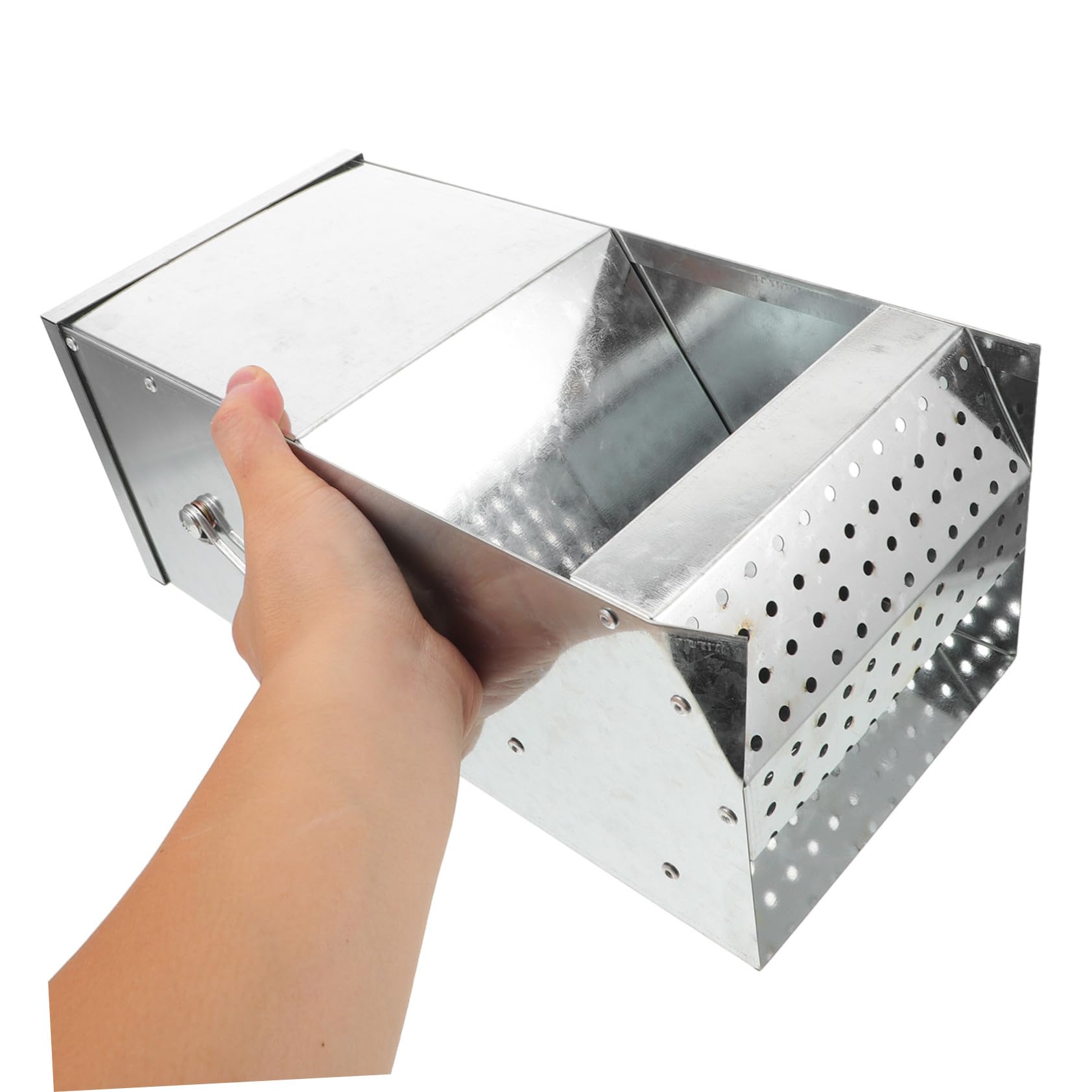 Metall-futterschale mit Magnetischem Deckel und Doppelhaken Robuster Kaninchen Kleintier-futterspender für Käfige Vielseitiger Hängefutterspender für Meerschweinchen Frettchen und
