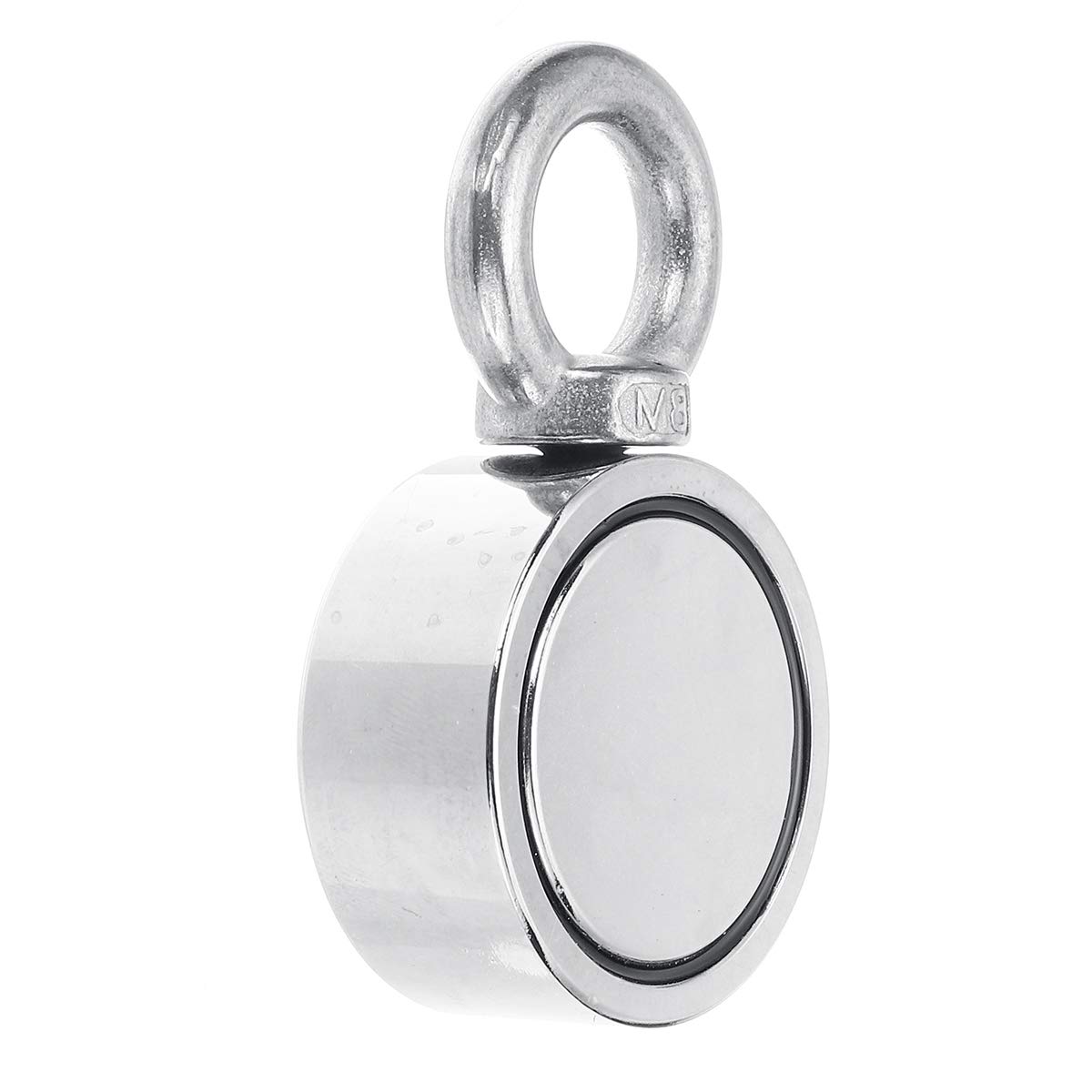 KingLan 160Kg D48Mm Doppio Lato Neodymium Magnete Pesca Metallo Mare Caccia Recupero Magnete
