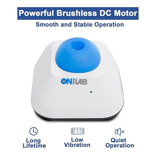 Miniatura 4 de ONiLAB Mini mezclador de vórtice con función táctil, mezcla de laboratorio, esmalte de uñas, adhesivos de pestañas y mezcla de pinturas acrílicas