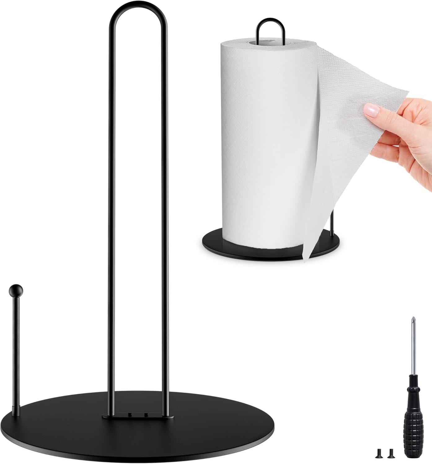 Amazon.com - Paper Towel Holder Stand Black Paper Towel Holders Countertop