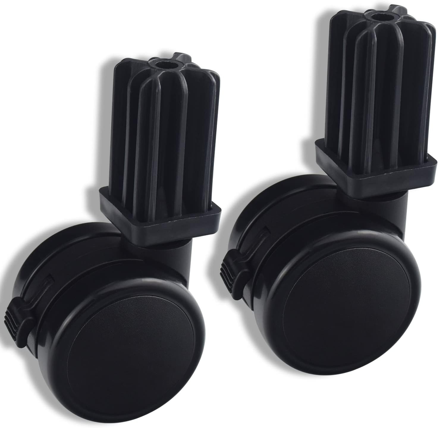 Caster Wheel Gas Grills/Stem Style Locking Swivel Caster 6414 306414 for Weber, Genesis, Summit, Silver, Spirit Gas Grills, Includes Insert (2 5/16" in Diameter) (2)