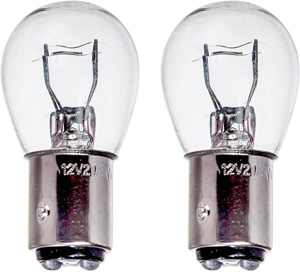 Motionperformance Essentials 2 x P21/5W BAY15D 380 12v Clear Stop Brake Tail Light Car Bulbs (Staggered Pins, Dual Filament) - TWIN PACK - 1