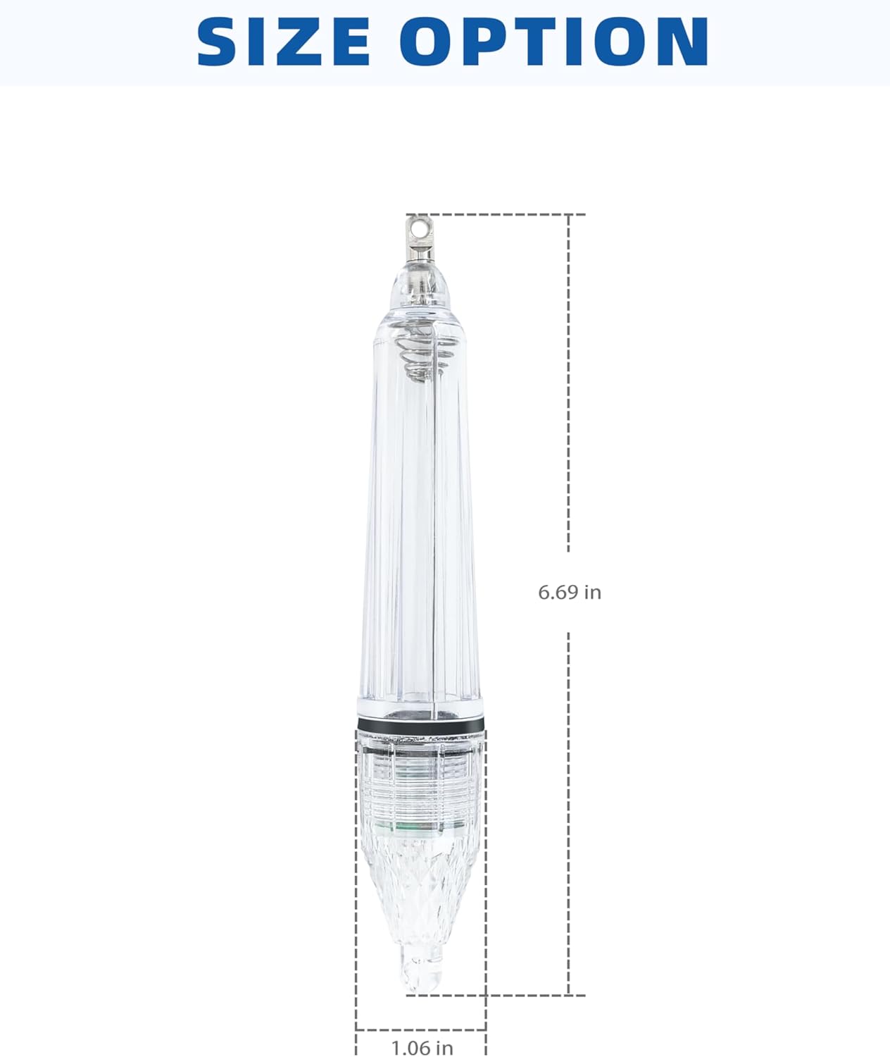 BLUEWING Fishing Deep Drop Lights 5 Pack 6.7" LED Underwater Attracting Lamp Fish Flashers for Swordfish, Tilefish, Halibut, Tuna, Grouper