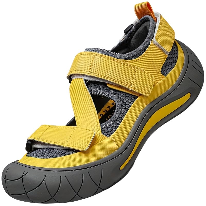 Men's large-sized with breathable and comfortable design. Adjustable strap - lightweight round-head casual summer sandals
