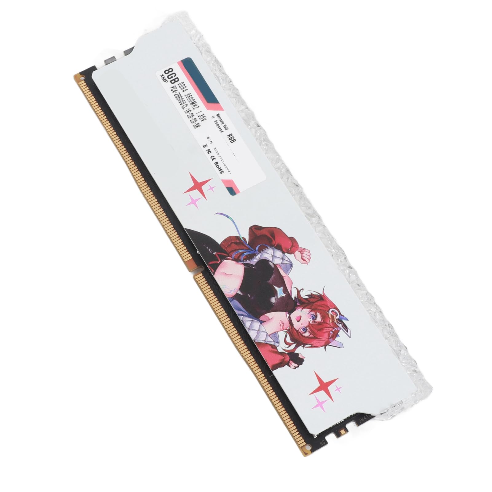 Moduł Pamięci DDR4 do Gier PC RAM z częstotliwością 3600 MHz do Komputera Stacjonarnego, materiał Metalowy, 2 Sztuki Pamięci RAM DDR4 dla Graczy (16 GB (2x8 GB))