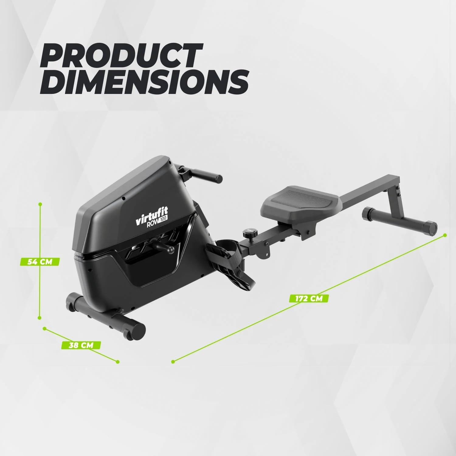 VirtuFit Row 100 Máquina de remo plegable para el hogar - Máquina de remo
