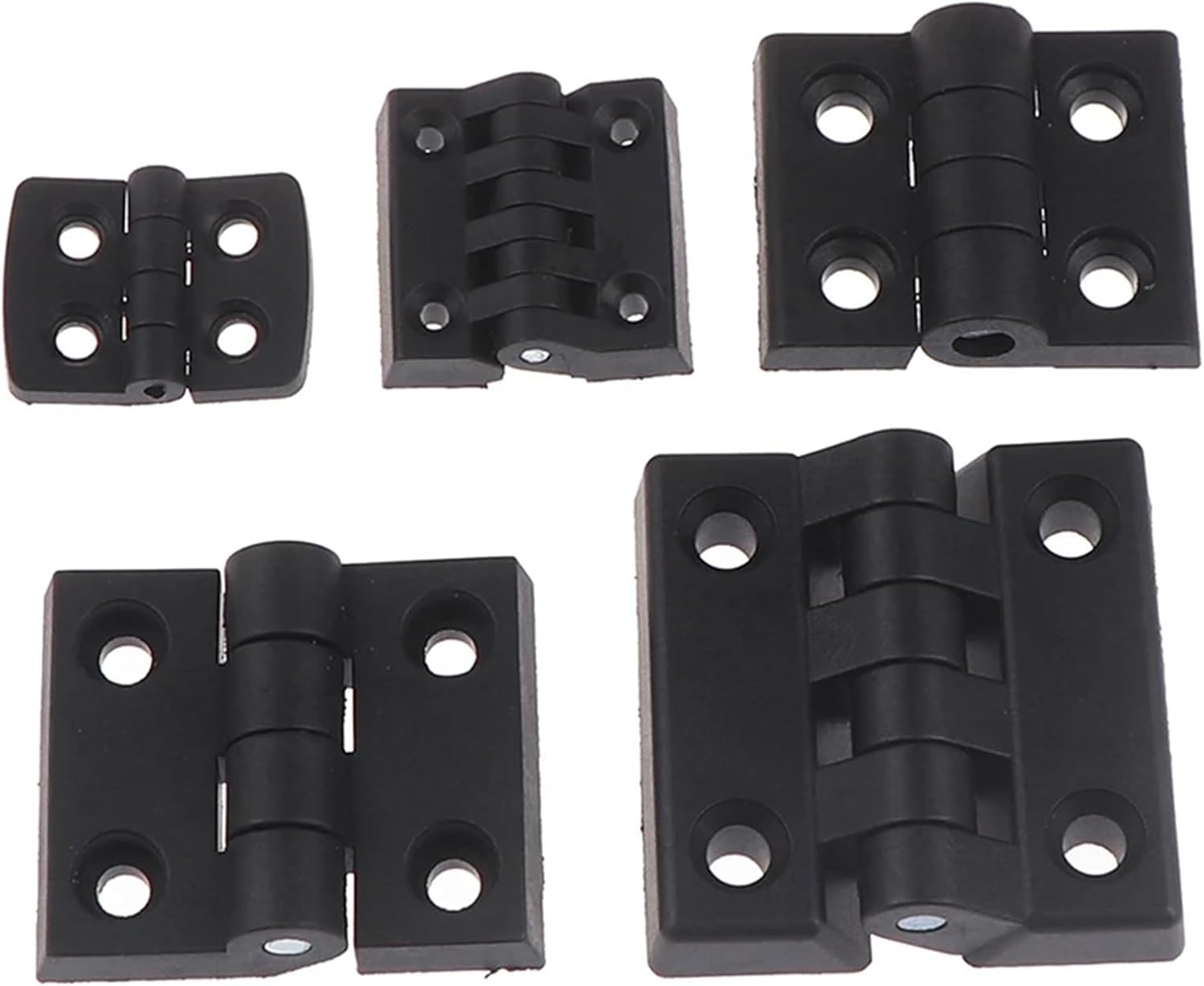 1PCS Small Hinges Black Plastic Door Bearing Butt Cabinet ABS Hinge