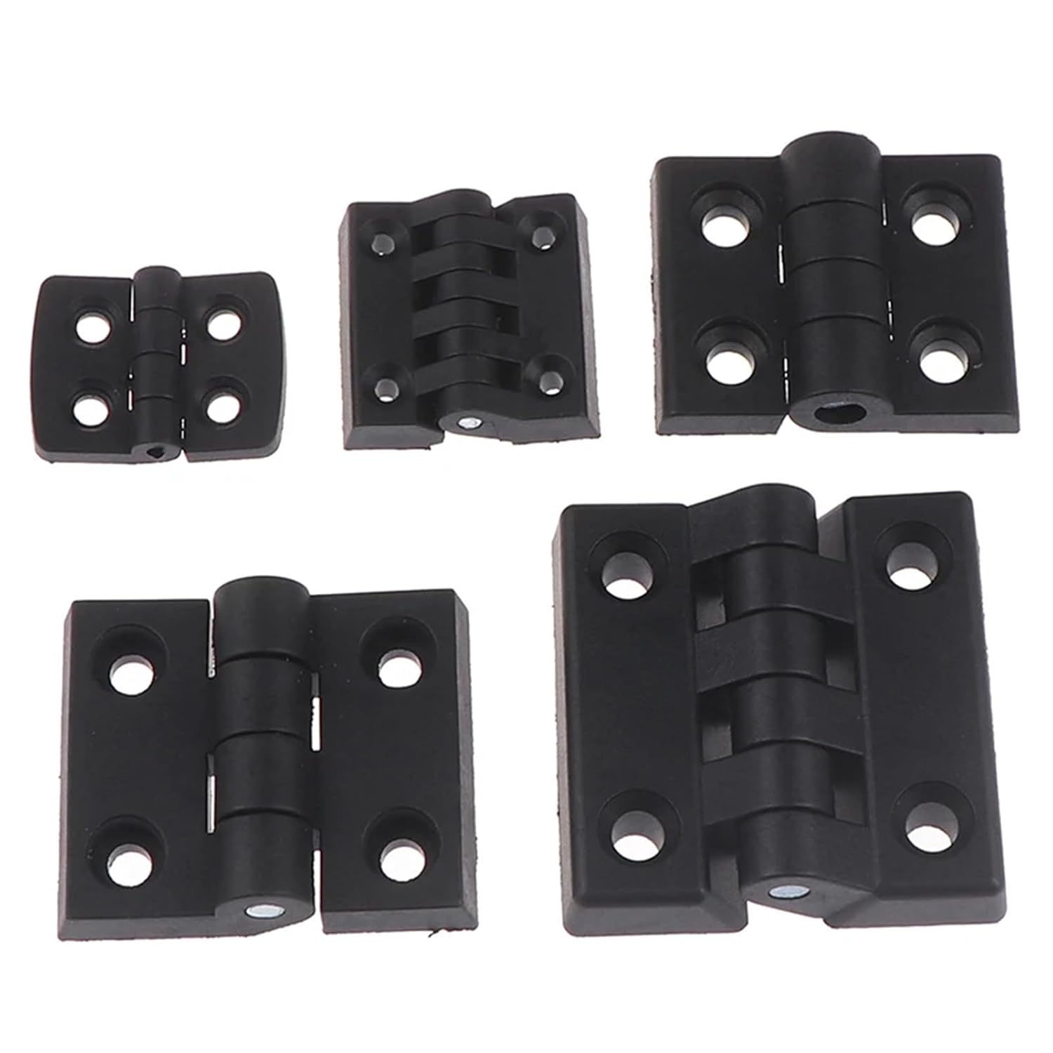 1PCS Small Hinges Black Plastic Door Bearing Butt Cabinet ABS Hinge