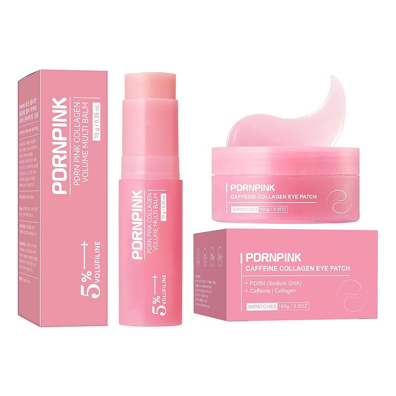 Bastão multifuncional em bálsamo facial e corporal PDRNPINK com PDRN, NAD, colágeno e Volufiline — Pacote com 2