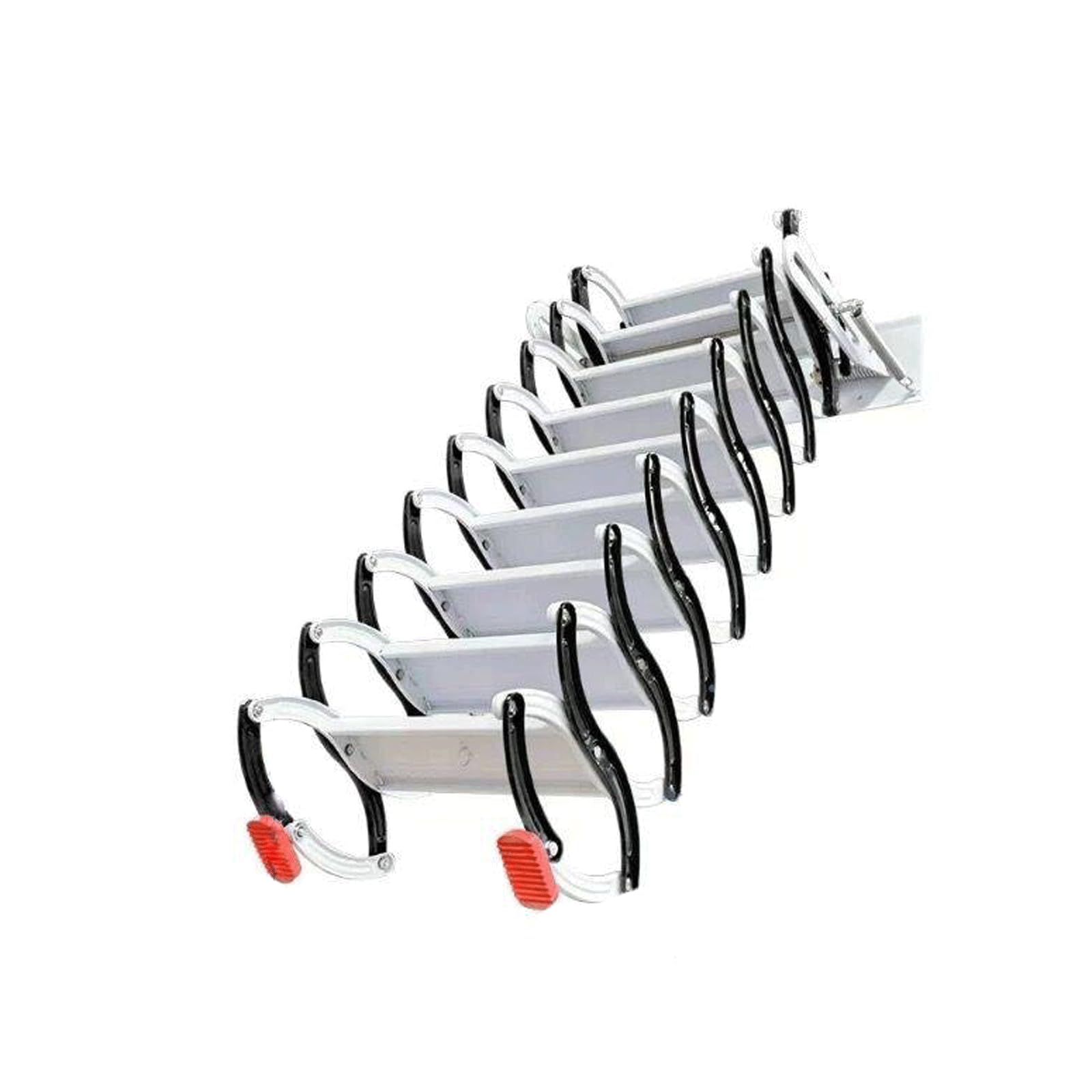 EYPKPL Escalera de ático desplegable, escaleras retráctiles para ático, peldaños Antideslizantes, Escalera para Loft, Montaje en Pared pequeño, Escalera compacta para Loft, Carga de 660 Libras