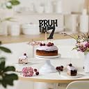 TrifleArte Bruh I'm 7 Black Glitter Birthday Cake Topper | Premium Number Cake Decoration | Sturdy Stick | Party Decoration for Kids, Teens & Adults gallery image