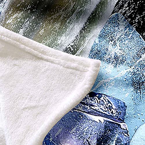 Couverture polaire microfibre ours blanc pour vos soirées - 6