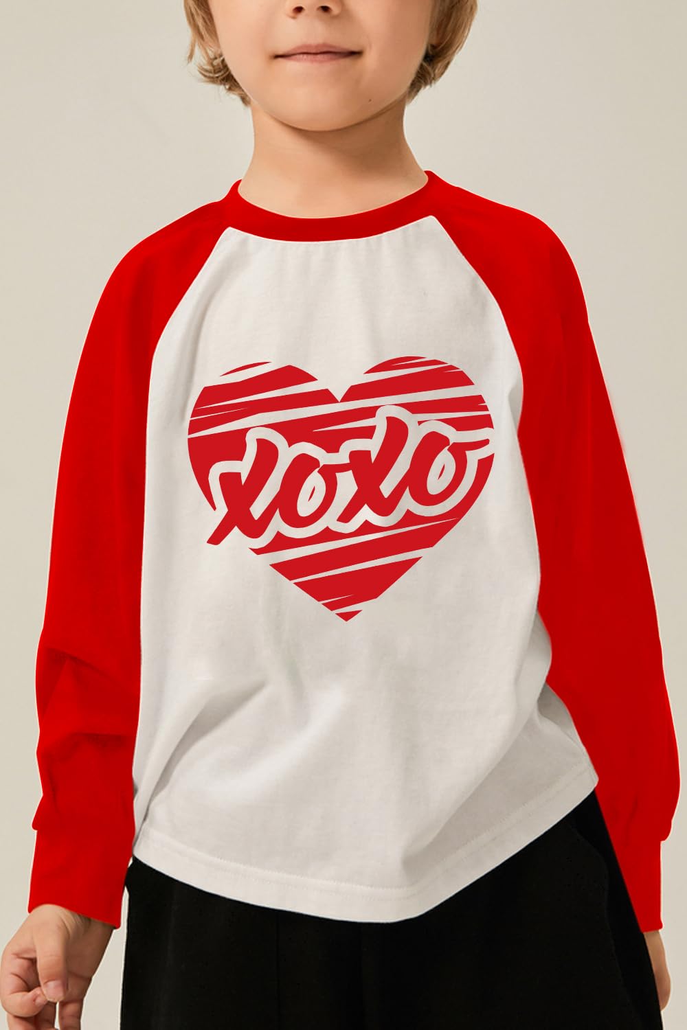 Tkria Toddler Boy Valentine Gift Kids Heart Breaker Happy Valentine's Day Red Raglan 4t sports shirts
