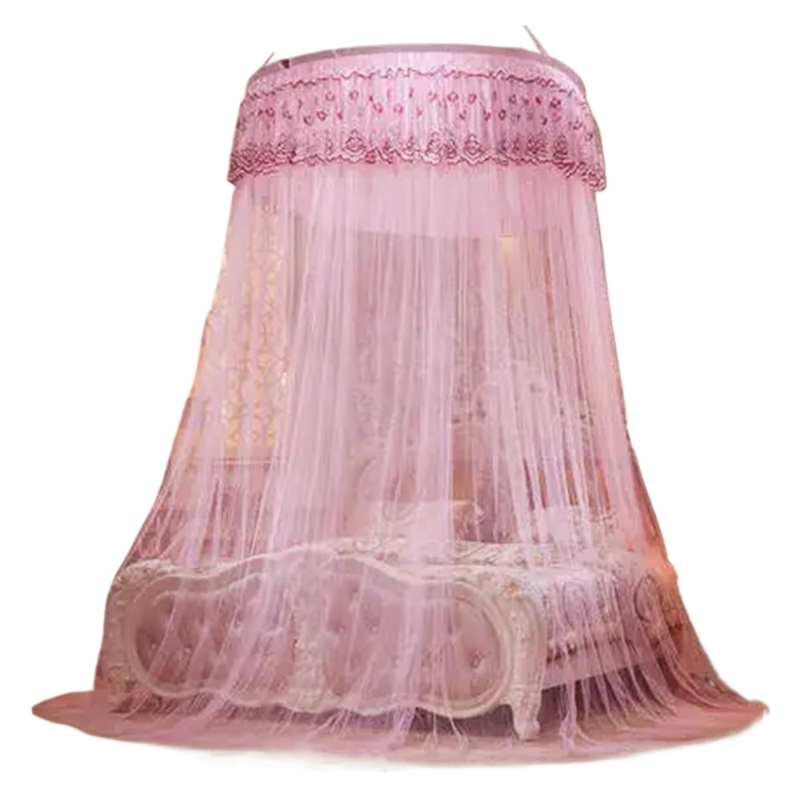 Moustiquaire de lit ronde baldaquin rideau haut de gamme Color 11