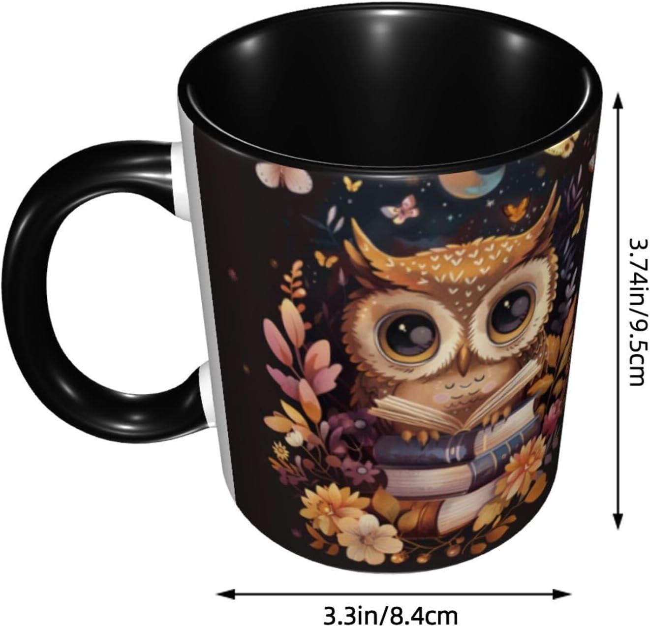 Owl Coffee Mug 11 OZ Cute Tea Cup Funny Coffee Cups for Women Microwave Safe - Image 3