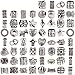 RUBYCA Tibetan Silver Tone Color Spacer Loose Beads Fit European Charm Bracelet Mix 60 Pcs Lot For DIY
