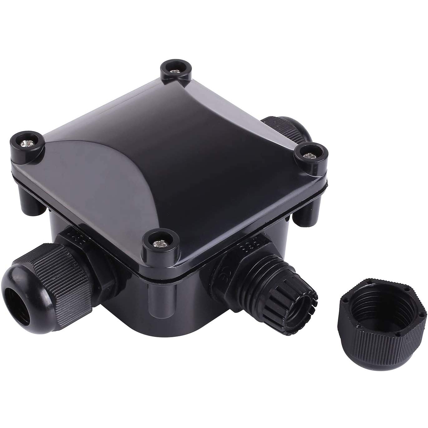 Box Wasserdichte IP68 externe elektrische Abzweigung, 3-Wege-Kabelverbinder für den Außenbereich, für 5,5 mm - 10,2 mm (12 Stück)