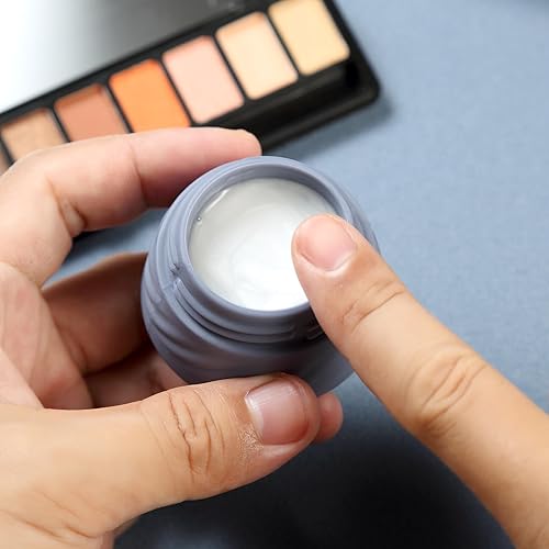 Vista 101 de Gemice Recipientes de viaje para artículos de aseo personal, tarros de crema de silicona aprobados por la TSA, tamaño de viaje con bolsa