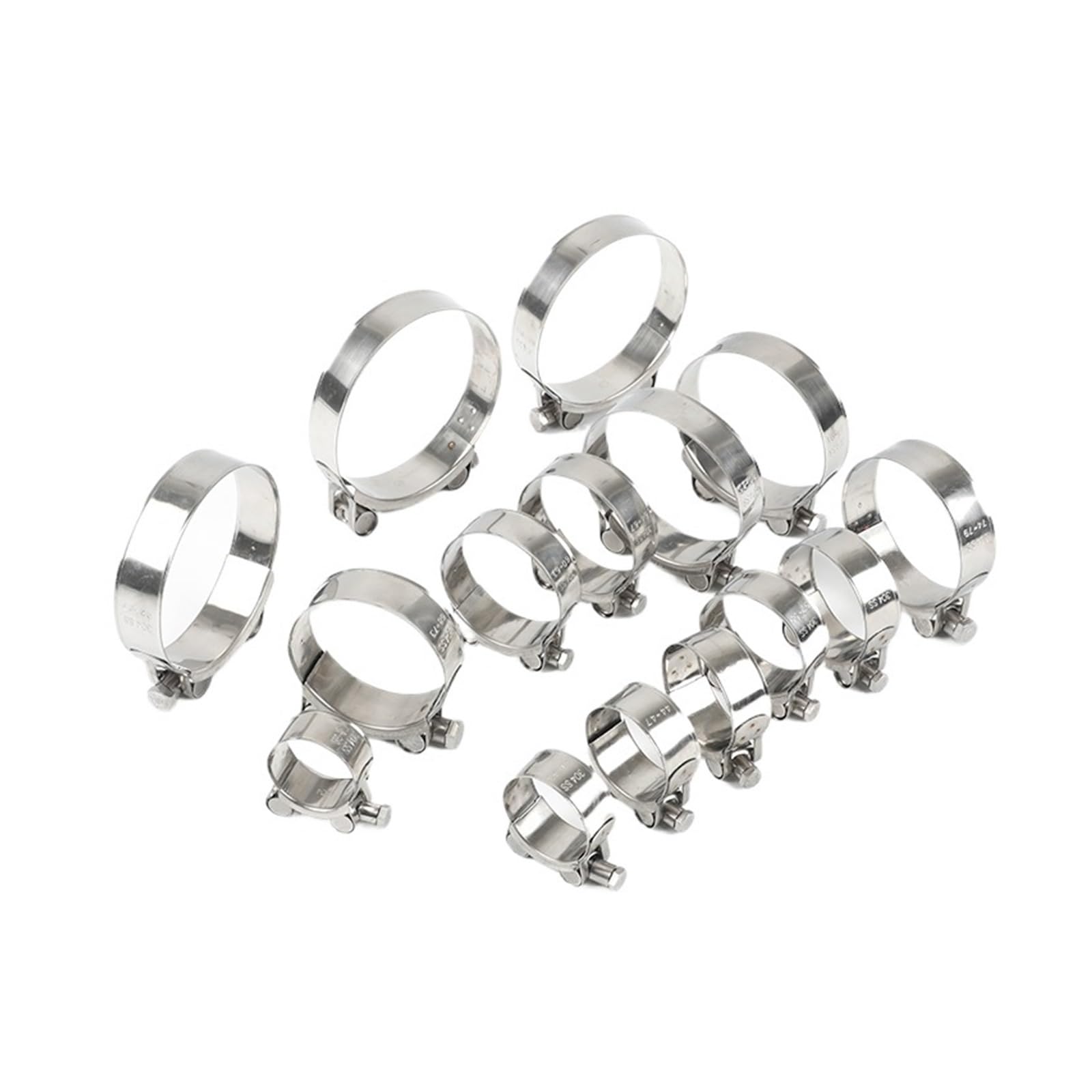 Edelstahl 304 verstärkt die Klemmschlauchschelle, kreisförmige Luft-, Wasserrohr-, Kraftstoffschlauchklemmen von Wasserrohr-Befestigungsklemmen (Size : 140mm-148mm(1pcs))